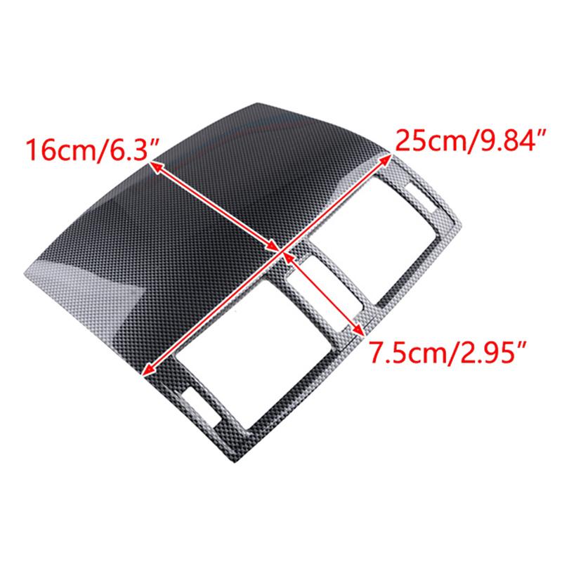 A51K-Carbon Fiber Car Central Console Air Outlet Vent Cover Trim for 2007 2008 2009 2010 2011 2012 2013