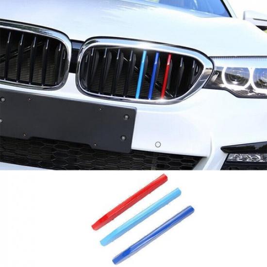 For BMW 5 Series M5 18-23 3-Colors Front Center Mesh Grille Grill Strip Trim
