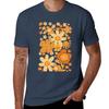 Groovy 60s Floral Party Cream Tshirt Big And Tall Gym Tshirt