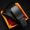 Men's Belt Cowhide Automatic Buckle Belt Business Casual Young and Middle Aged Belt Men