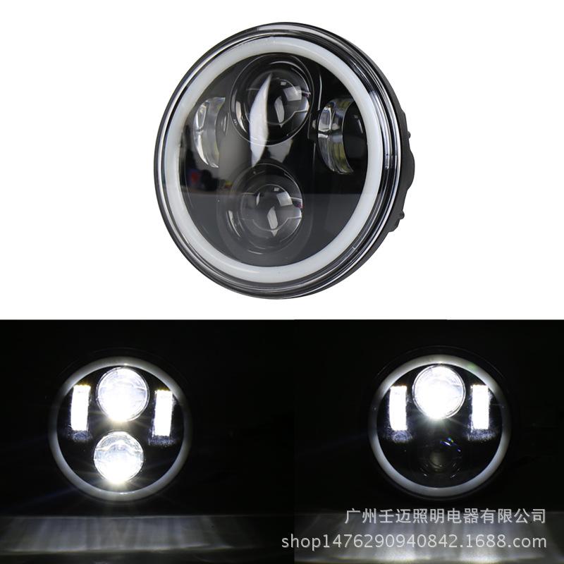 5.75-Inch RGB Harley Motorcycle Headlight, 40W High Brightness for European & American Models