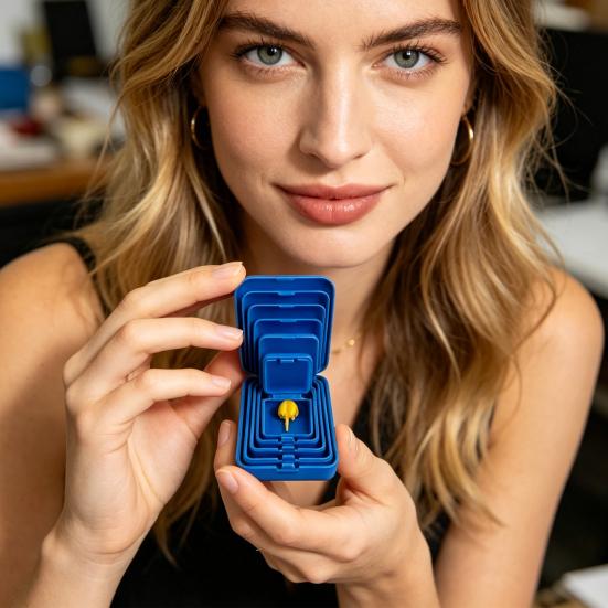 3D-printade lådor inuti lådor Irriterande presentlåda med mini långfinger-skämt 6-lagers Matrjosjka presentlådor Rolig skämt