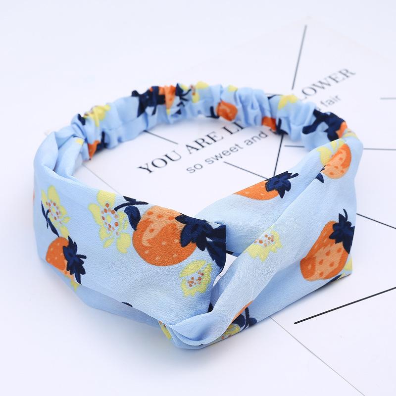 Women Girls Summer Bohemian Hair Bands Print Headbands Retro Cross Turban Bandage Bandanas HairBands Hair Accessories Headwrap