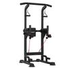 Pull Up Bar, 150kg Power Tower Dip Station, Workout Dip Station with H-Shaped Stable Base & Back Pad, Adjustable 12 Level Height Free Standing Chin Up