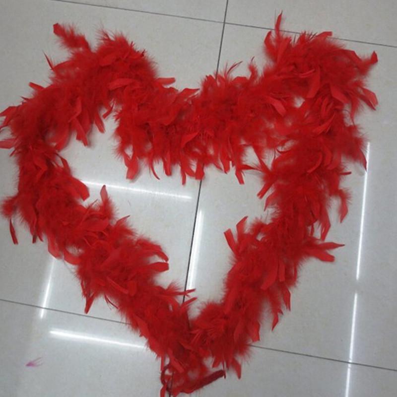 DIY 2 yards\lot Clothing Accessories Turkey Feather Multi Color Strip Fluffy Boa Happy Birthday Party Wedding Decorations Supplies