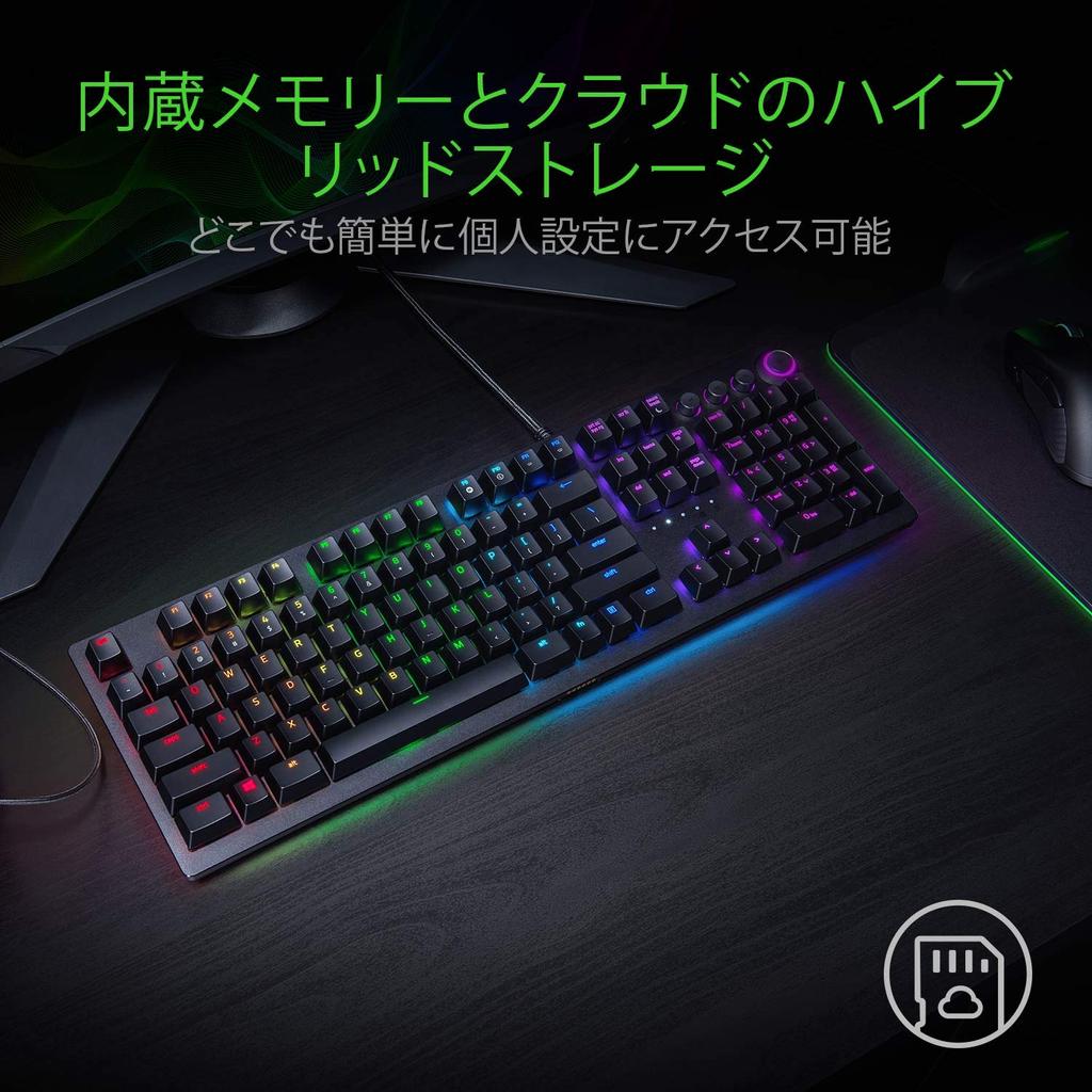 Razer Huntsman Elite Linear Optical Switch Gaming US English Linear with Wrist Rest Japanese Distributor - Keyboard, Layout, Ultra-Fast 1.0mm