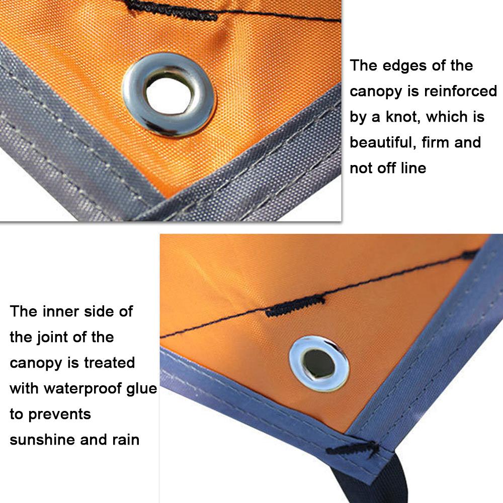 Outdoor Sunscreen Shade Waterproof   Sunshine Shade Sail Oxford Cloth Camping Garden Awning Canopy Waterproof Tarp Tent Shade Ground Mat