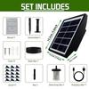 Solar-Powered Smart Watering Kit: Automatic Timer & Self-Watering Sprinkler for Plants