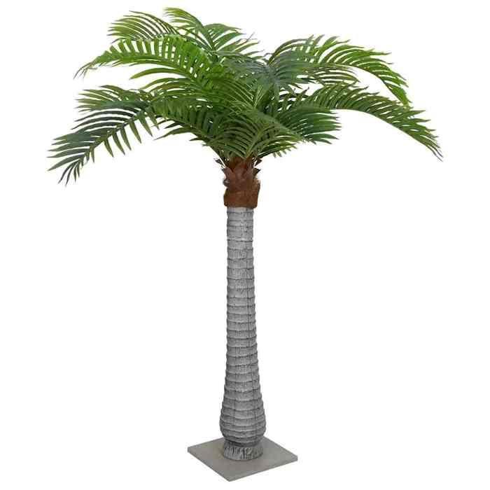 VidaXL Artificial Palm Tree 15 Leaves 200 Cm Green, Artificial Plant, Artificial Tree, Palm Tree, Fake Plant, Fake Tree 4103577