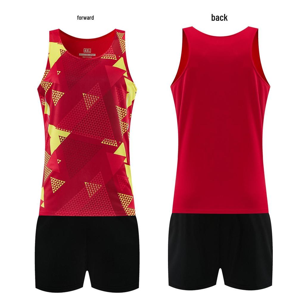Men's Quick-Dry Track and Field Training Set: Marathon Running Vest & Shorts