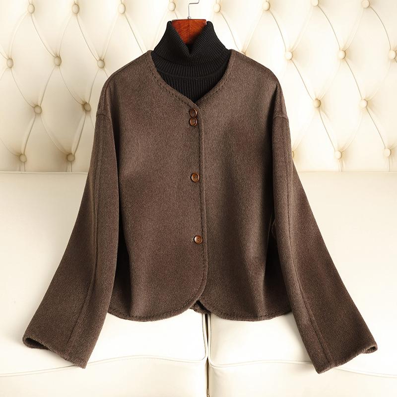 Autumn and winter new double-sided wool coat short high-end small woolen coat women's coat