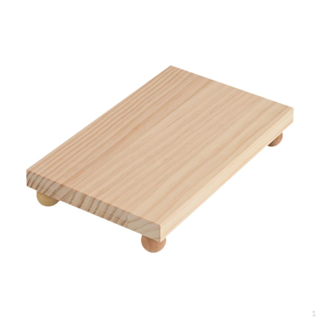 Wooden Cosmetic Stand Countertop Organizer Easy To Clean, Sturdy Gift, Pedestal Makeup Perfume