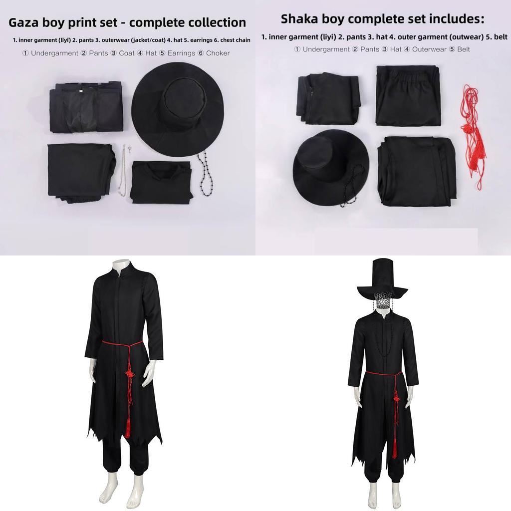 Kpop Demon Hunters Shaga Boy Cosplay Costume Polyester Fabric For Anime Role Play