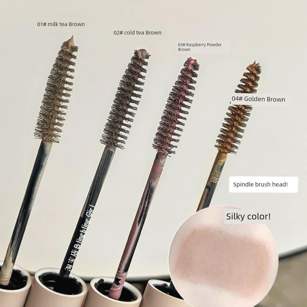 Platinum Light Color Eyebrow Cream Female Pink Wild Eyebrow Hair-Styling Dyed Eyebrow Pencil Two-in-One Waterproof Long Lasting Fadeless