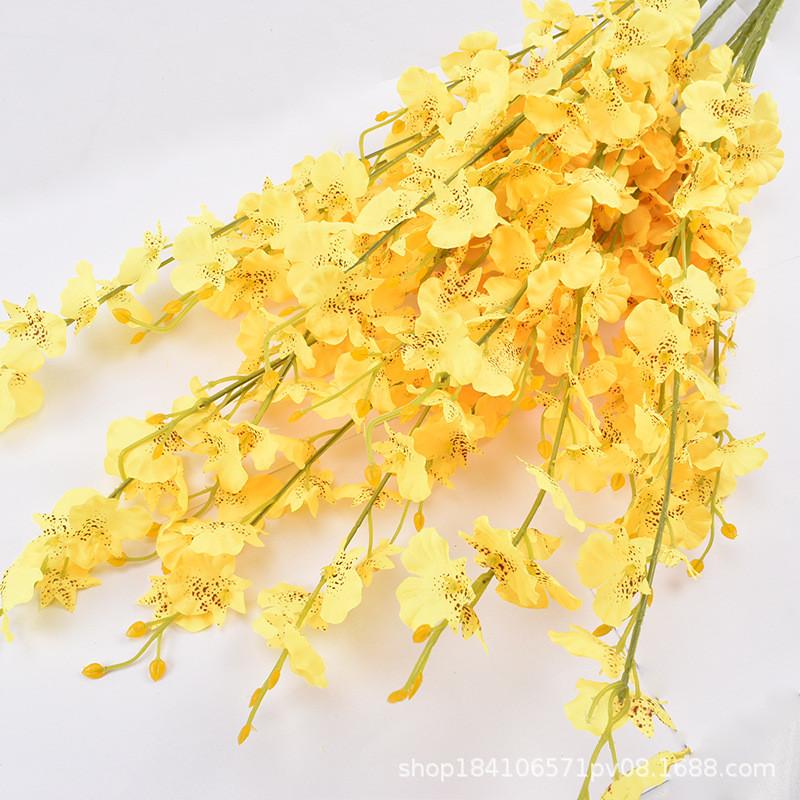 Oncidium Silk Flower Bouquet For Wedding Decor And Home Interior Decor With Realistic Craftsmanship