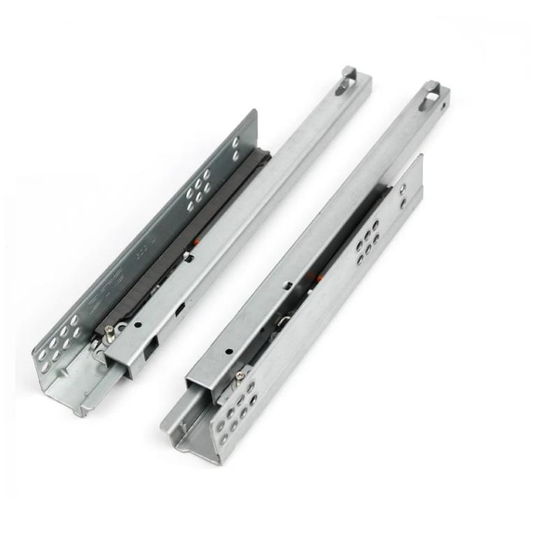 2Pc/1Pair Rebound Press Push To Open Under Mount Furniture Kitchen Bath Drawer Slide Rail Runner Dtc Brand 25Kg
