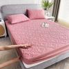Quilted Waterproof Mattress Cover Embossed Bedding Mattress Protector Anti-mite Anti-bacterial Fitted Bed Sheet No Pillowcase