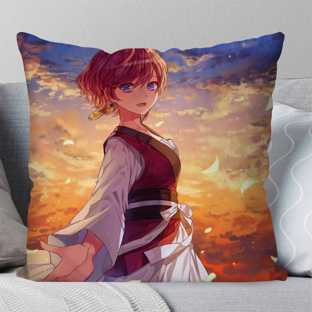 Yona Anime Akatsuki No Yona Pillow Case Fashion Square Pillowcase Bedroom Sofa Room Ins Decoration Leisure 30cmx30cm