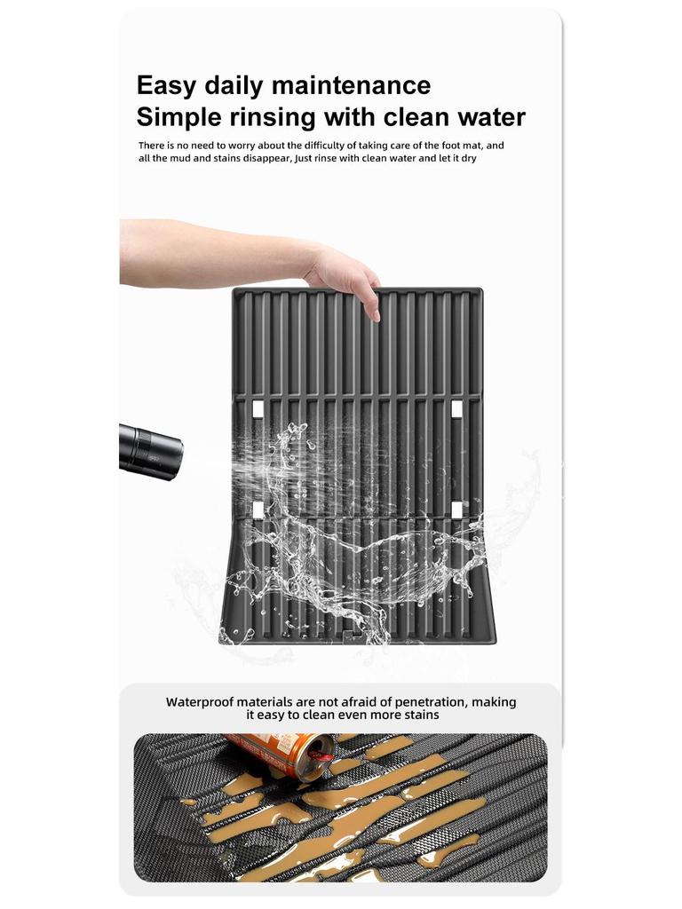 Tesla Cybertruck Trunk Mat 2024, TPE Rear Bed Mat