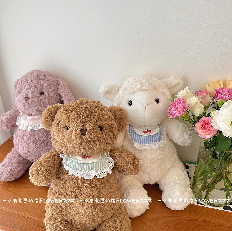 Kindergarten Friends Rabbit Plush Doll Bear Doll Baby Elephant Lamb Toy Doll Holding Sleeping Gift