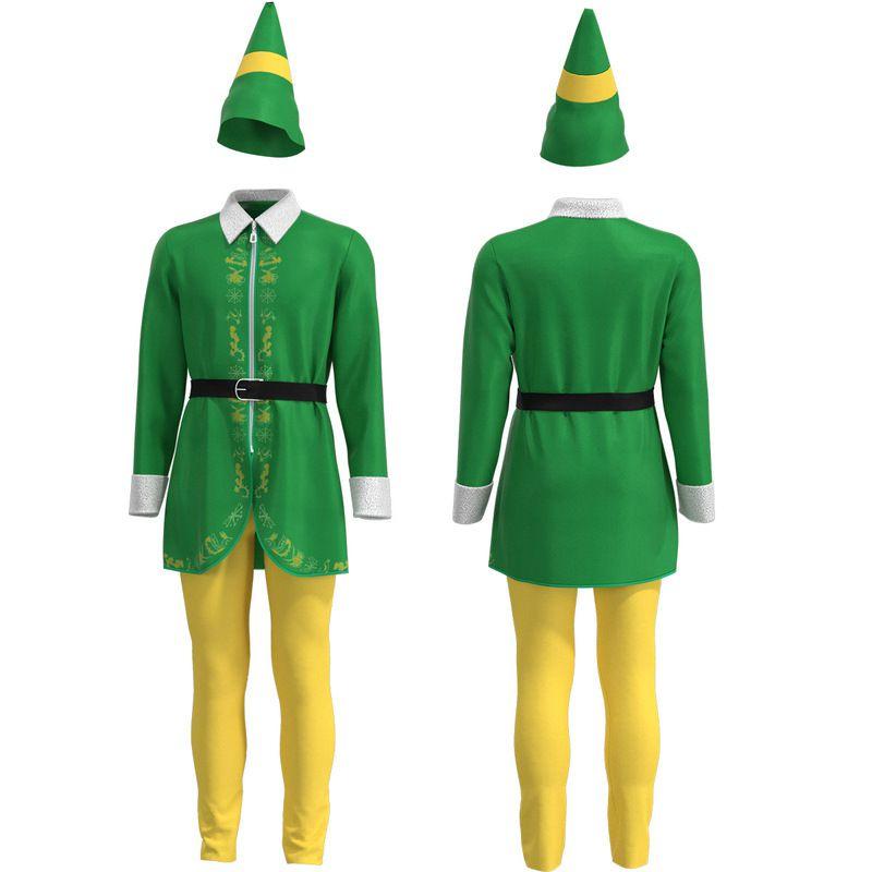 Elf Men Halloween Cosplay Costume Outfits Christmas Role Play Theme Adult Party