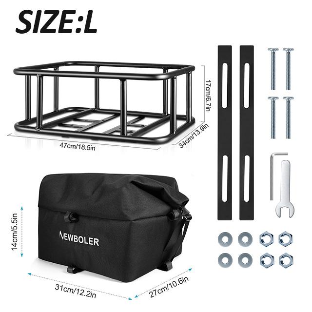 NEWBOLER E-Velosipēda Kravas Bagāžnieka Soma Dzelzs