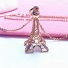Original Romantic Rose Golden Pendant Exquisite hollow out Fashion Necklace for Women Wedding Engagement Zircon