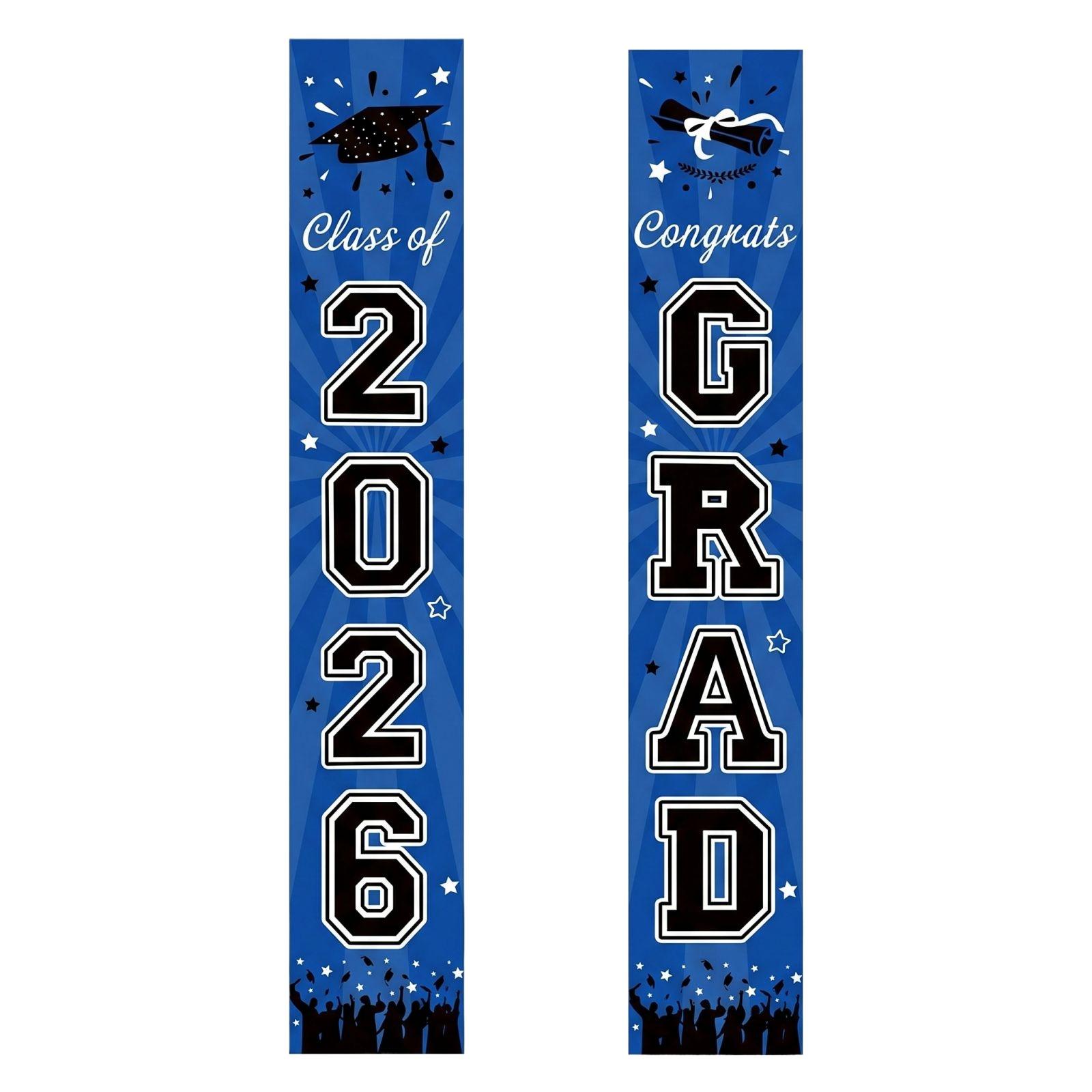 

Graduation Class Decoration Door Flag Hanging Flag Graduation Party Decoration Supplies one size