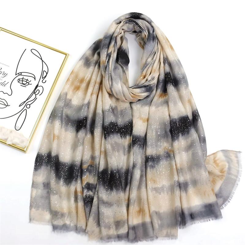 Autumnwinter New Cotton Linen Scarf Women S Thin Long Silk Scarf Warm Shawl Colorful Multi-Barb Scarf Keep Warm