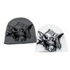 Autumn And Winter Hip Hop Street Mesh Idol Jacquard Knitted Hat Men And Women Warm Personality Cold Hat Pullover Hat