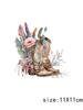 LETOP 1pcs 16oz Colorful Flower Cowboy Boot Moon Hat Tumblers Waterproof Transfer Stickers UV DTF Cup Wrap Transfers