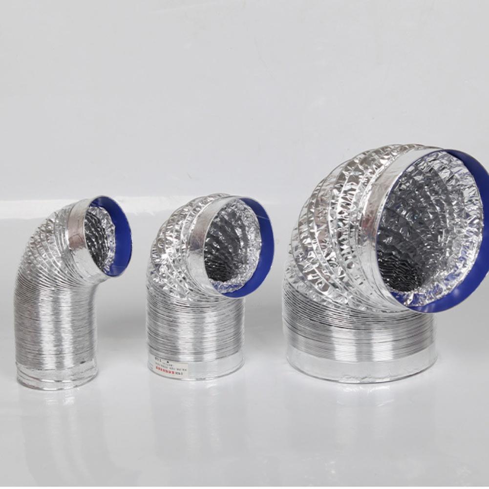 80-200mm Aluminum Foil Tube Ventilation Duct Retractable Range Hood Exhaust Hose For Heating Ventilation And Air Conditioning