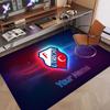 Benutzerdefinierter Teppich FC Utrecht Muster Druck Name Text Weicher Rutschfester Boden teppich für Heim-Innen Dekoration