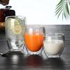 Tazza di vetro Tazza di vetro borosilicato ad alta resistenza a doppia parete Tazza di tè Latte Succo Vino Caffè Acqua Tazza Bar Drinkware Regalo