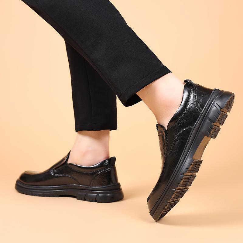 Hot Sale Comfortable Mens Casual Shoes Fashion Men’s Leather Shoes Wear-resistant Anti-slip Male Platform Shoe Zapatos De Hombre