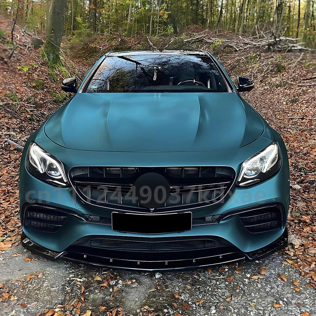 For Mercedes 2016-2020 Benz E-Class W213 E63 AMG Lower Splitter Diffuser Kits Car Front Bumper Chin Lip Spoiler Trim