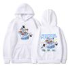 Kpop Anime Hoodie Oversized Cartoon Cat Graphic Print Pullover Sweatshirt Men Streetwear Hip Hop Fashion Casual Hooded Top