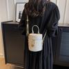 2025 new fashion niche texture unique small fragrant wind chain messenger bag portable bucket bag