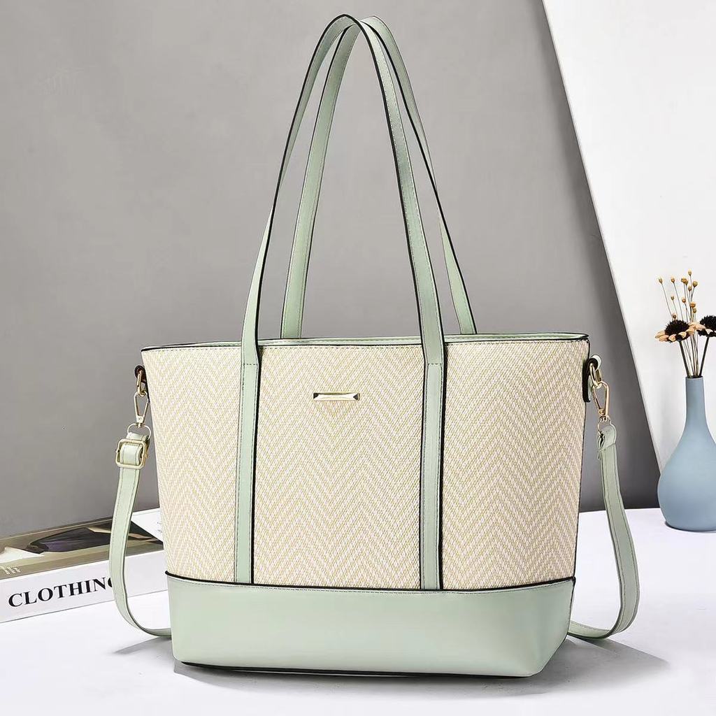 Pu Large Capacity Tote Bag For Women With Multiple Pockets For Daily Use