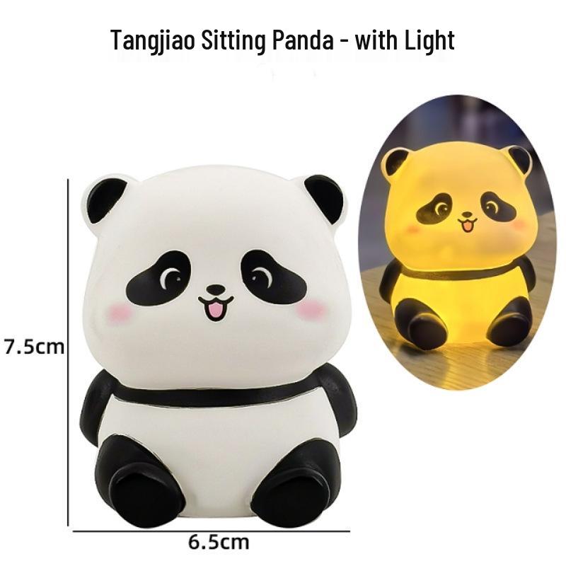 Adorable Panda Cake Toppers - Cartoon Resin Crafts for Birthdays and Baking Decorations