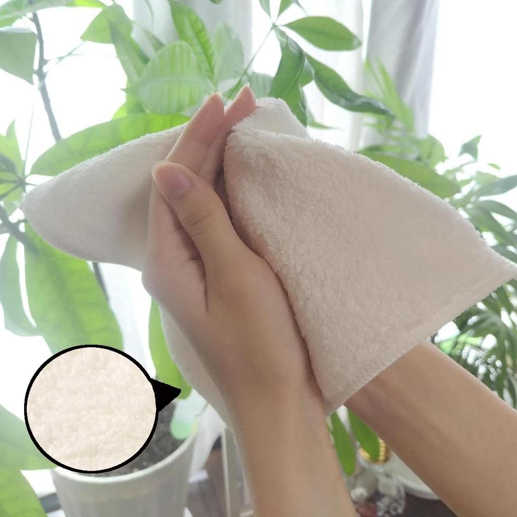 super absorbent and microfiber mini towels 23 x 23 commercial 342365 Convenient, voluminous, quick-drying (40-pack, cm), use, ivory,