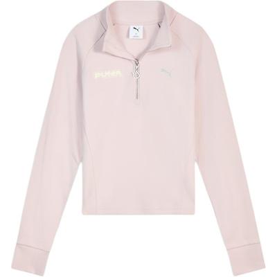Pace Jump Series Half-Zip Slim Fit Knitted Sweatshirt Women Tops 636175-70