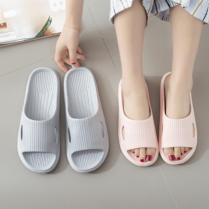 Slippers women's summer home bathroom bath couple thick bottom home men's sandals summer wear