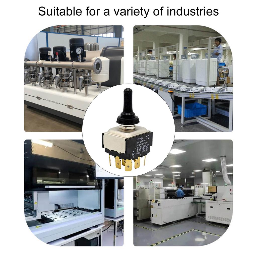 3 Position Toggle Switches HY29K with 9 Pins 9 Pin Button Switches Simple Installation for Home Electrical Installations