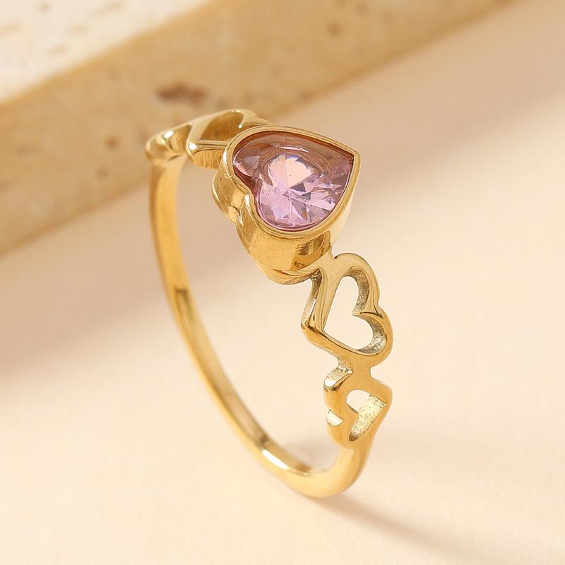Colored Zircon Geometric Water-Drop Ring Women Minimalist Trendy Finger Rings Luxury Zircon Birthday Gift Wholesale 2025 New In