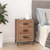 VidaXL Bedside Table Brown 40x30x55 Cm Recycled Solid Pine Wood 349913