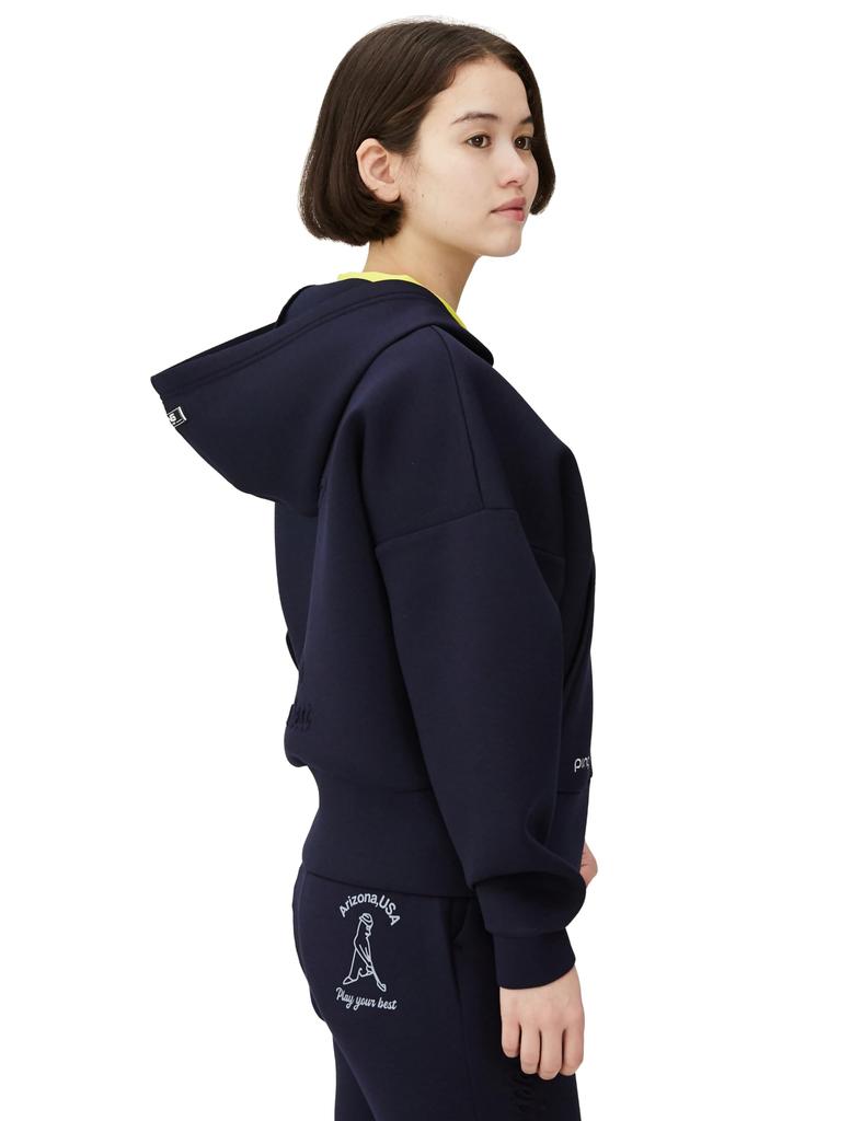 Long Sleeve Full Zip Hoodie Golf M [Ping Apparel] Women's (Cardboard Knit, Lightweight) / / 622-4162200 120_Navy