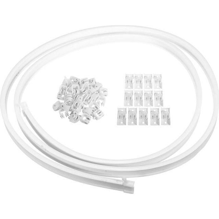 4.5 mètres Rideau Glide Rail Track droites ou pliable souple baies vitrées Top Clamping