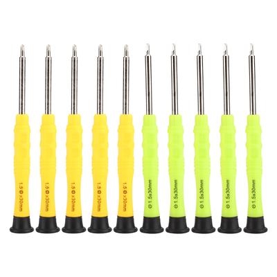 10pcs Professional Metal Flat Cross Screwdriver Set Watch Repair Tool Kit