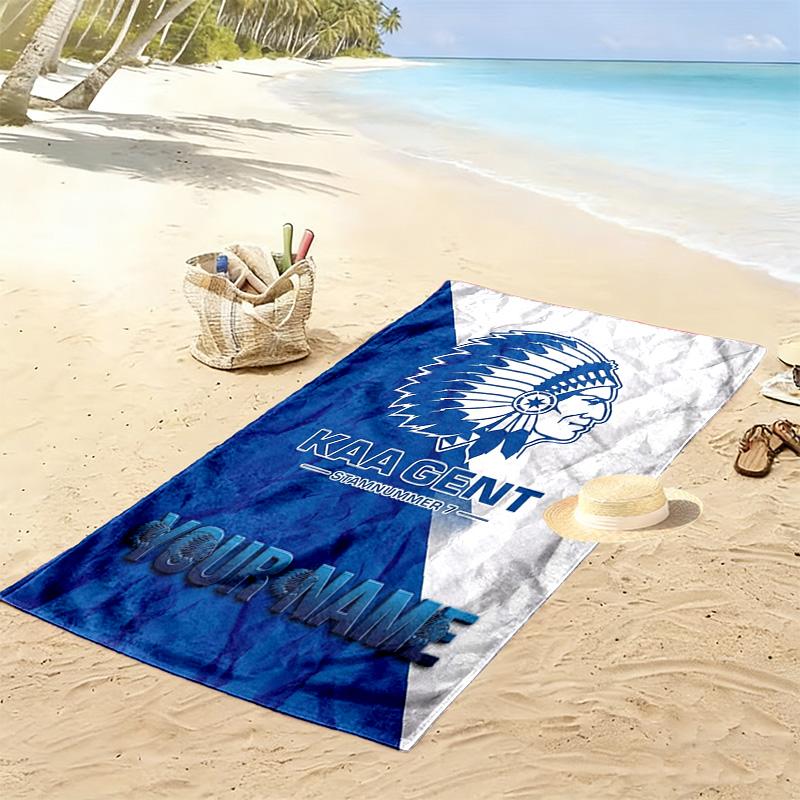 Name Custom KAA Gante Print Beach Towel, Large Soft Quick Dry Towel for Beach Camping Swimming